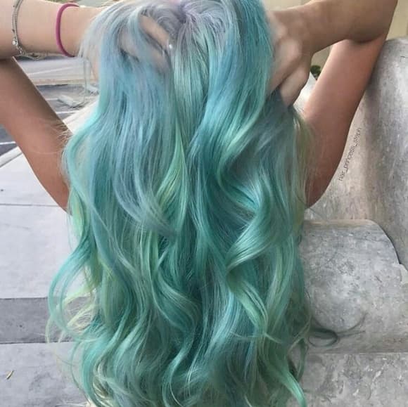 Blue Green Beauty Virgin Remy Lace Wig - Thumbnail 2