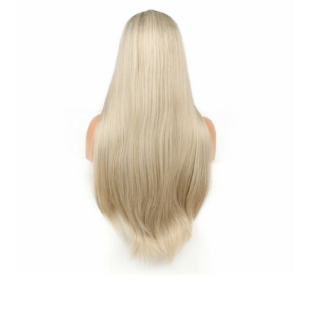 Blond White Ash Blonde Lacefront Wig - Thumbnail 3