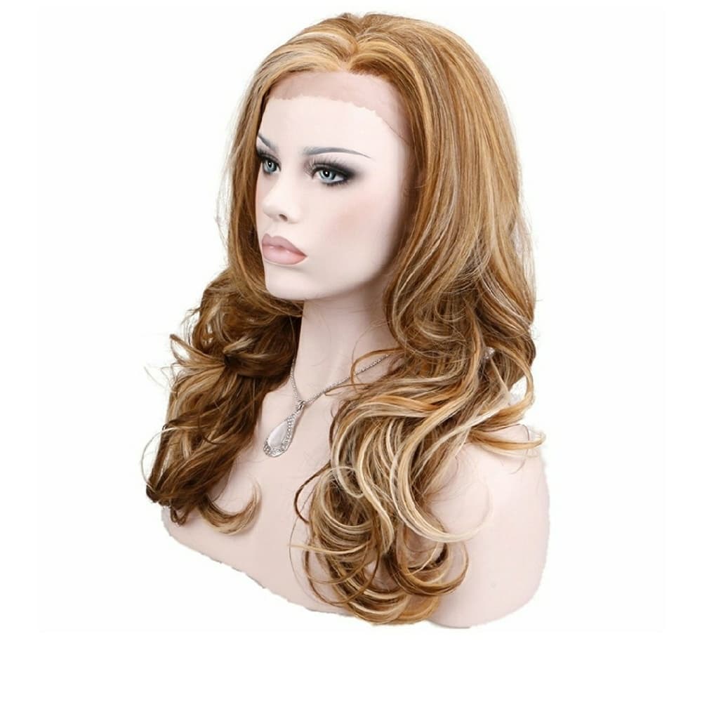 Light Blonde Brown Orange Beauty Wig - Thumbnail 2