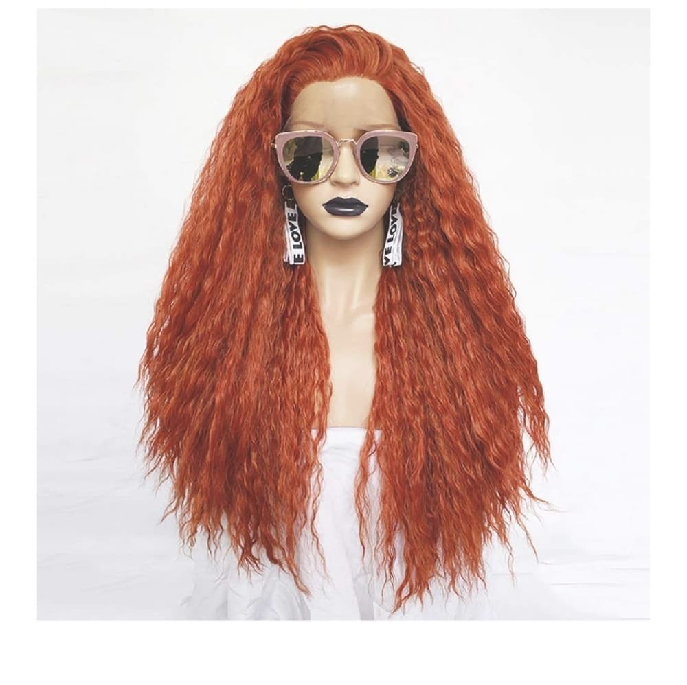 Waterwave Red Beauty Lace Front Wig - Thumbnail 2