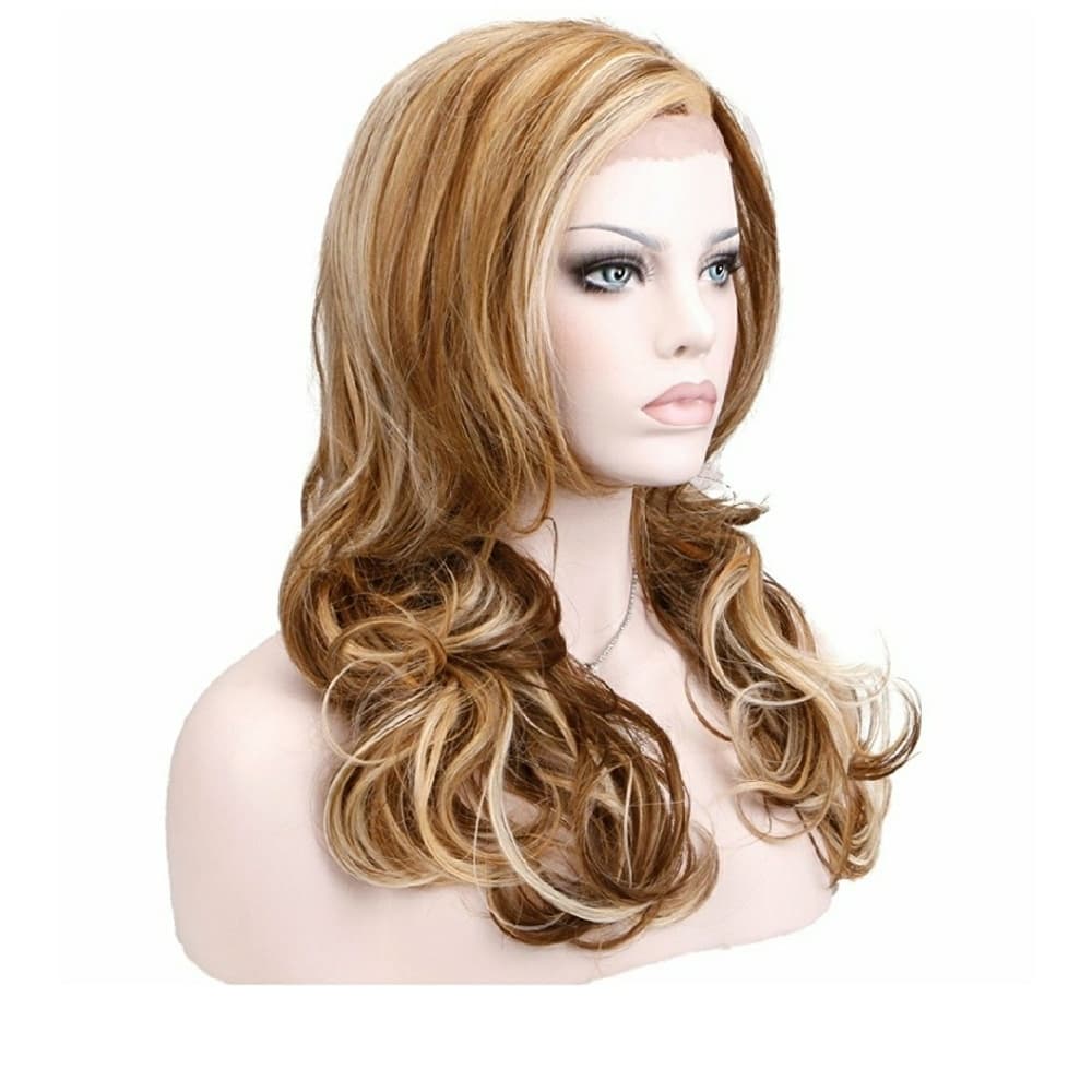 Light Blonde Brown Orange Beauty Wig - Thumbnail 4