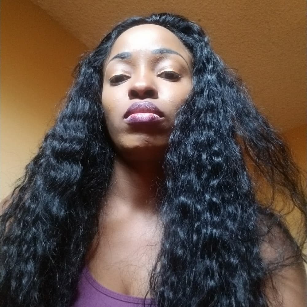 Virgin Wavy Human Hair Lacefront Wig 22-24 inches - Thumbnail 3
