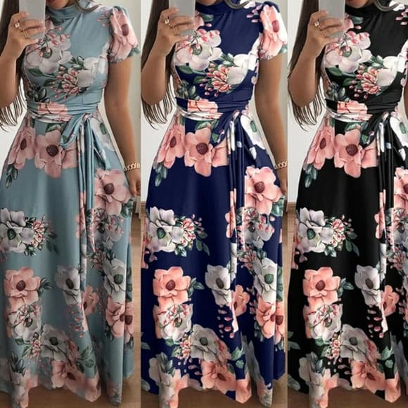 Floral Boho Beauty Dress - Thumbnail 4