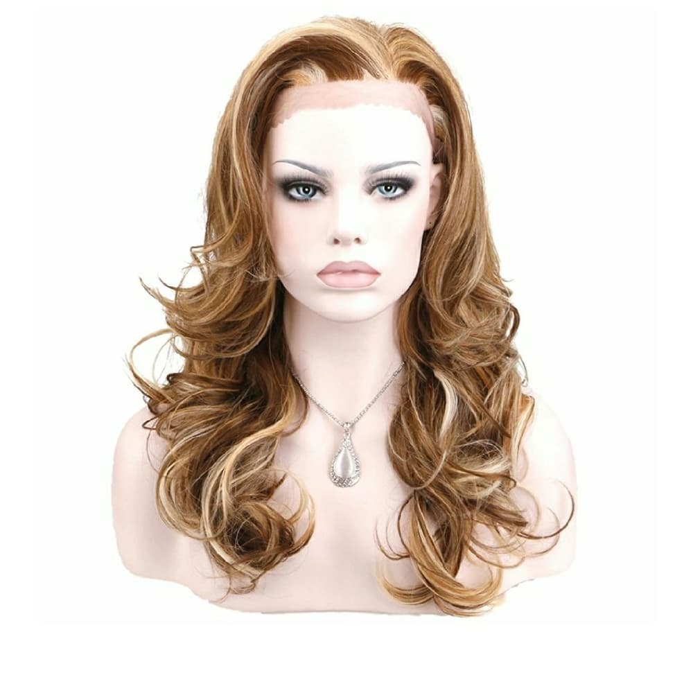 Light Blonde Brown Orange Beauty Wig - Thumbnail 6