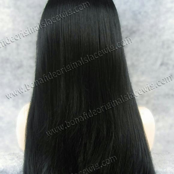 Black Straight Sexy Lace Front Wig 20-24 inches - Thumbnail 2