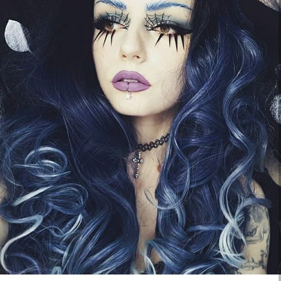 Dark Bluish Gray Ombre LaceFront Wig 22-26 inch!! - Thumbnail 2
