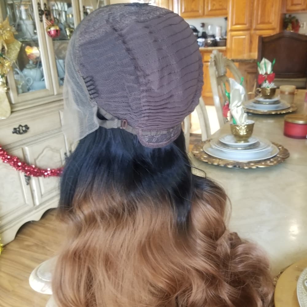 Black Auburn Beauty Lace Front Wig - Thumbnail 11