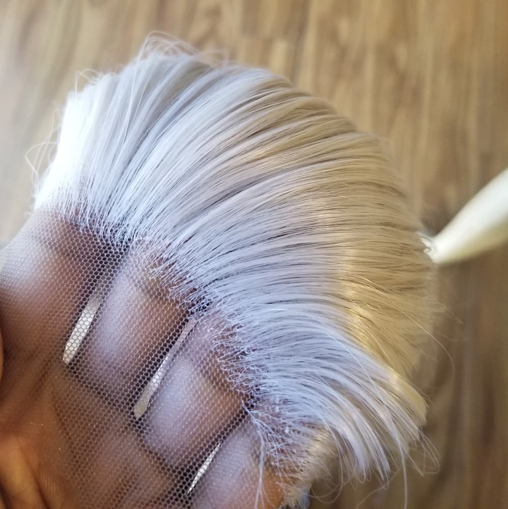 White Gray Beauty Lace Front Wig - Thumbnail 10