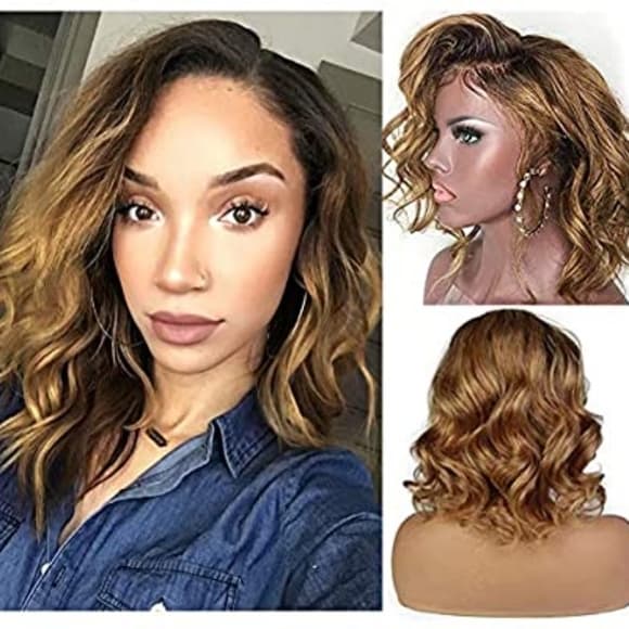 Bob Beauty Waves Lace Front Wig - Thumbnail 6