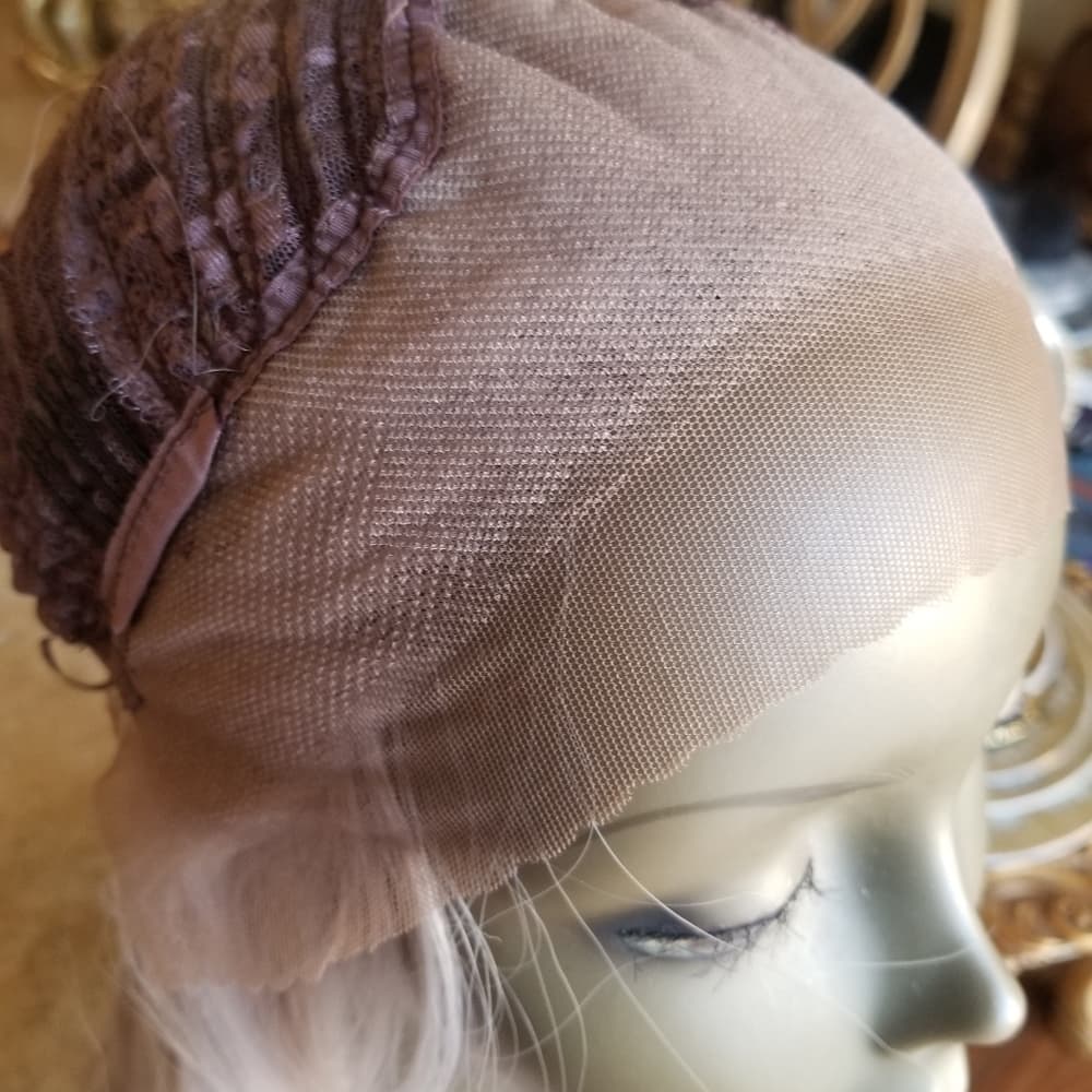 White Gray Beauty Lace Front Wig - Thumbnail 5