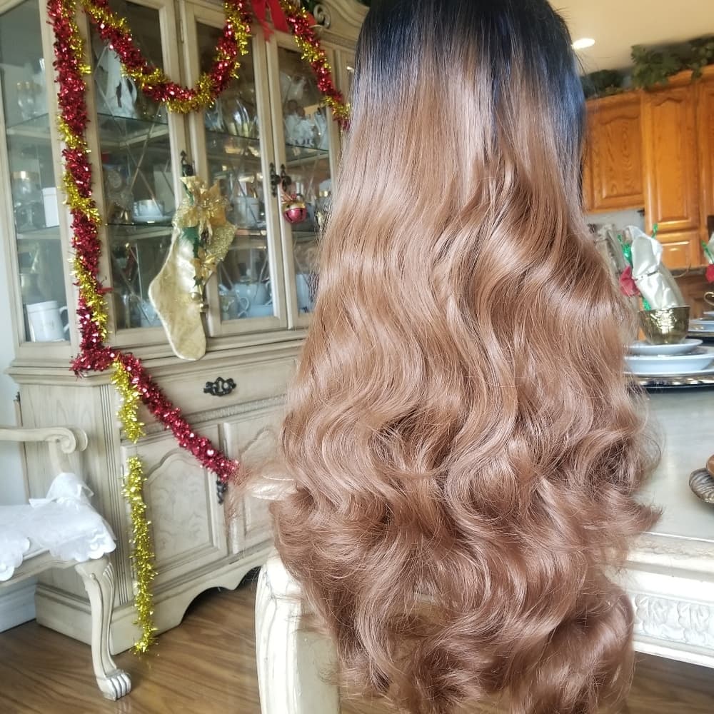 Black Auburn Beauty Lace Front Wig - Thumbnail 5