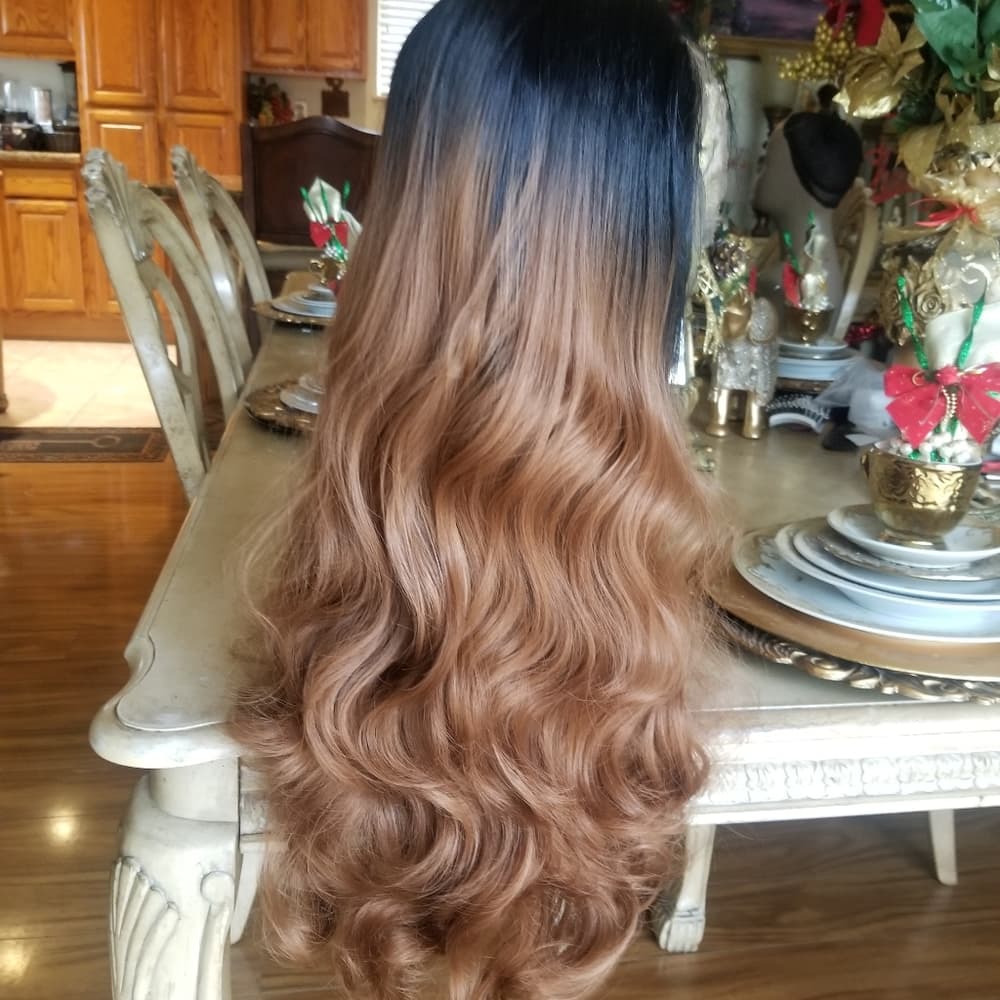 Black Auburn Beauty Lace Front Wig - Thumbnail 2