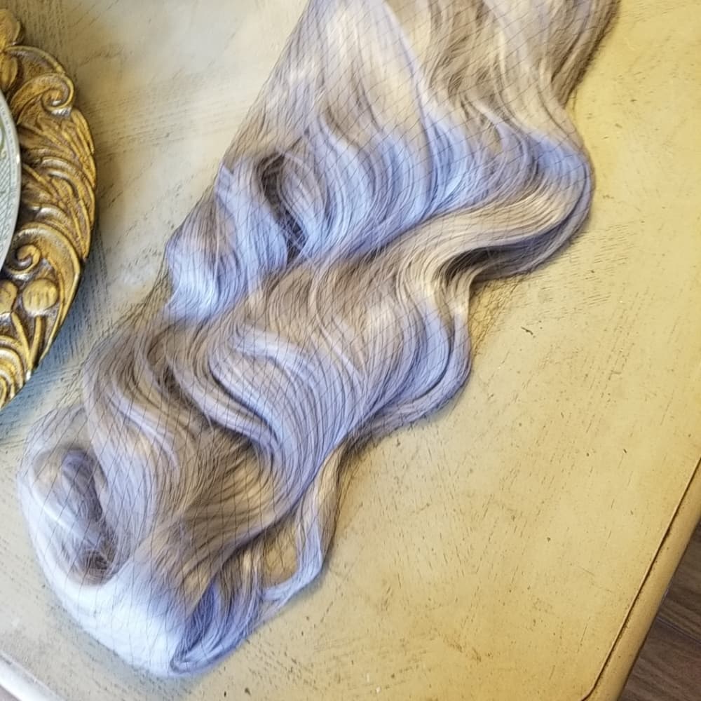 White Gray Beauty Lace Front Wig - Thumbnail 4