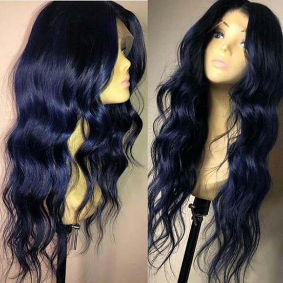 Dark Purple Body Wave Beauty Lace Front Wig - Thumbnail 2
