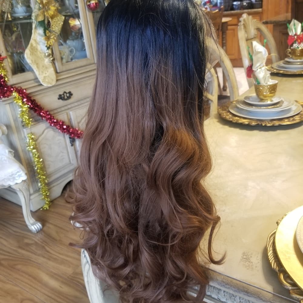 Black Auburn Beauty Lace Front Wig - Thumbnail 13