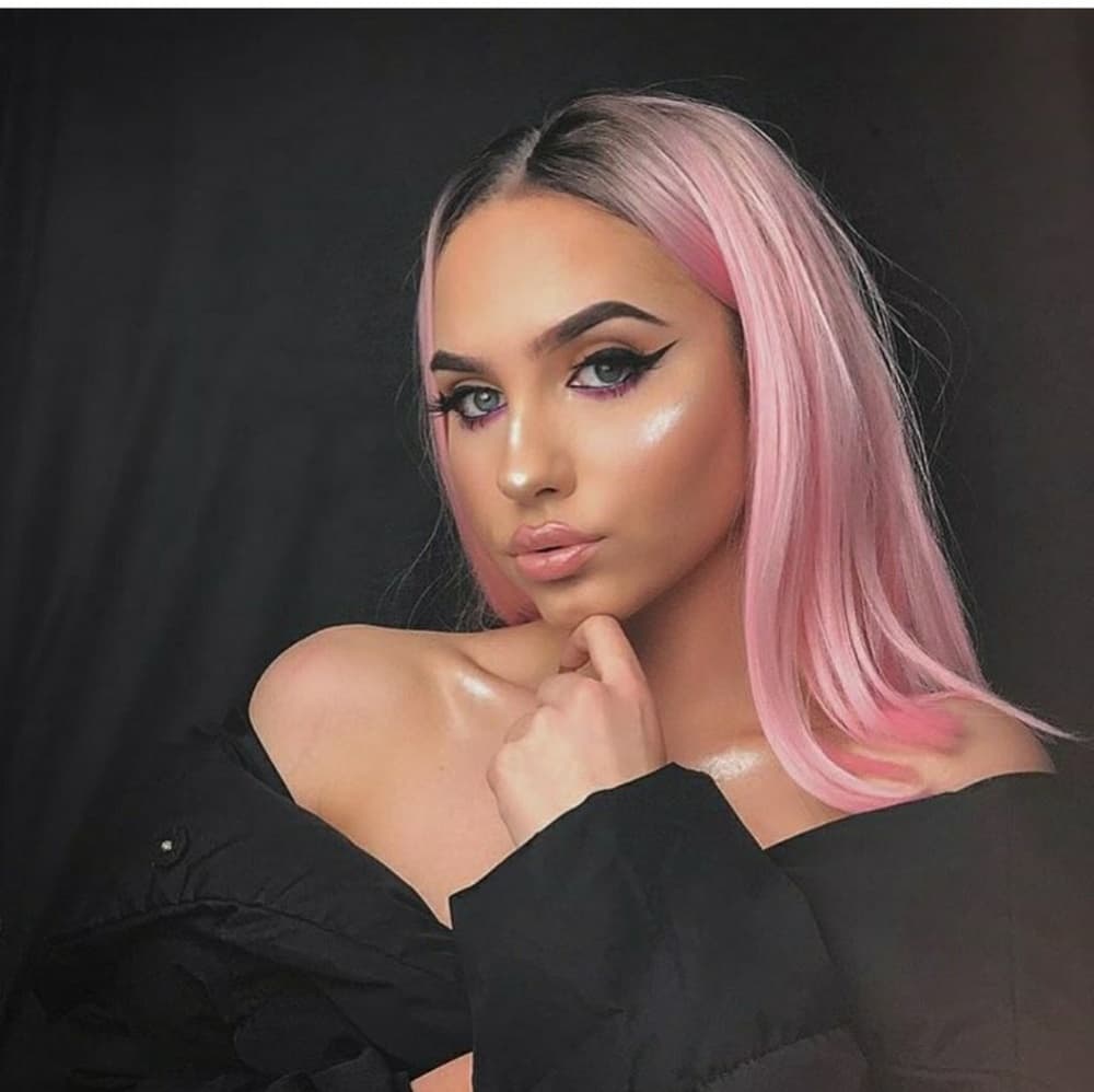 Ombre Pink LaceFront Wig