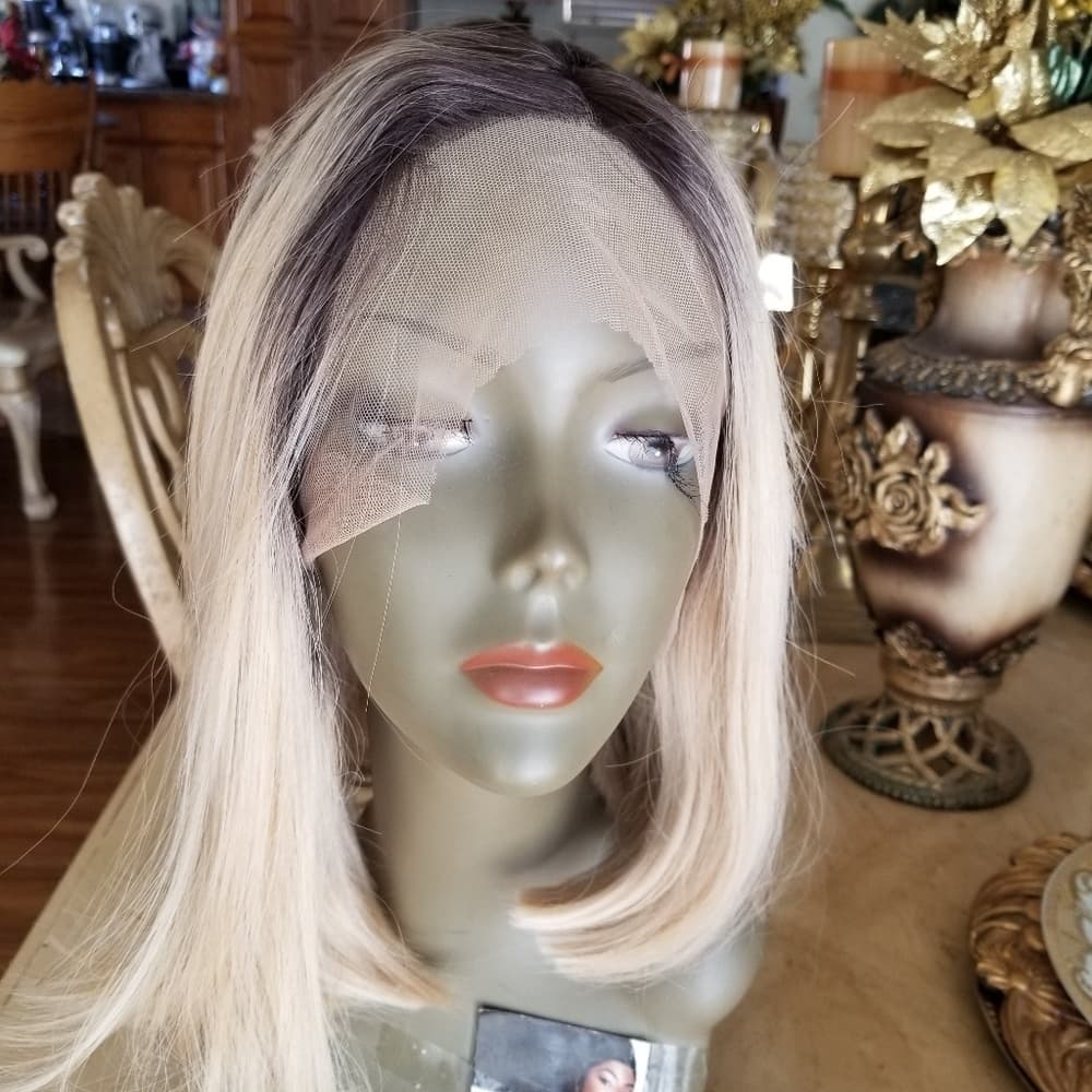 Ombre Blonde Lace Front Wig - Thumbnail 4