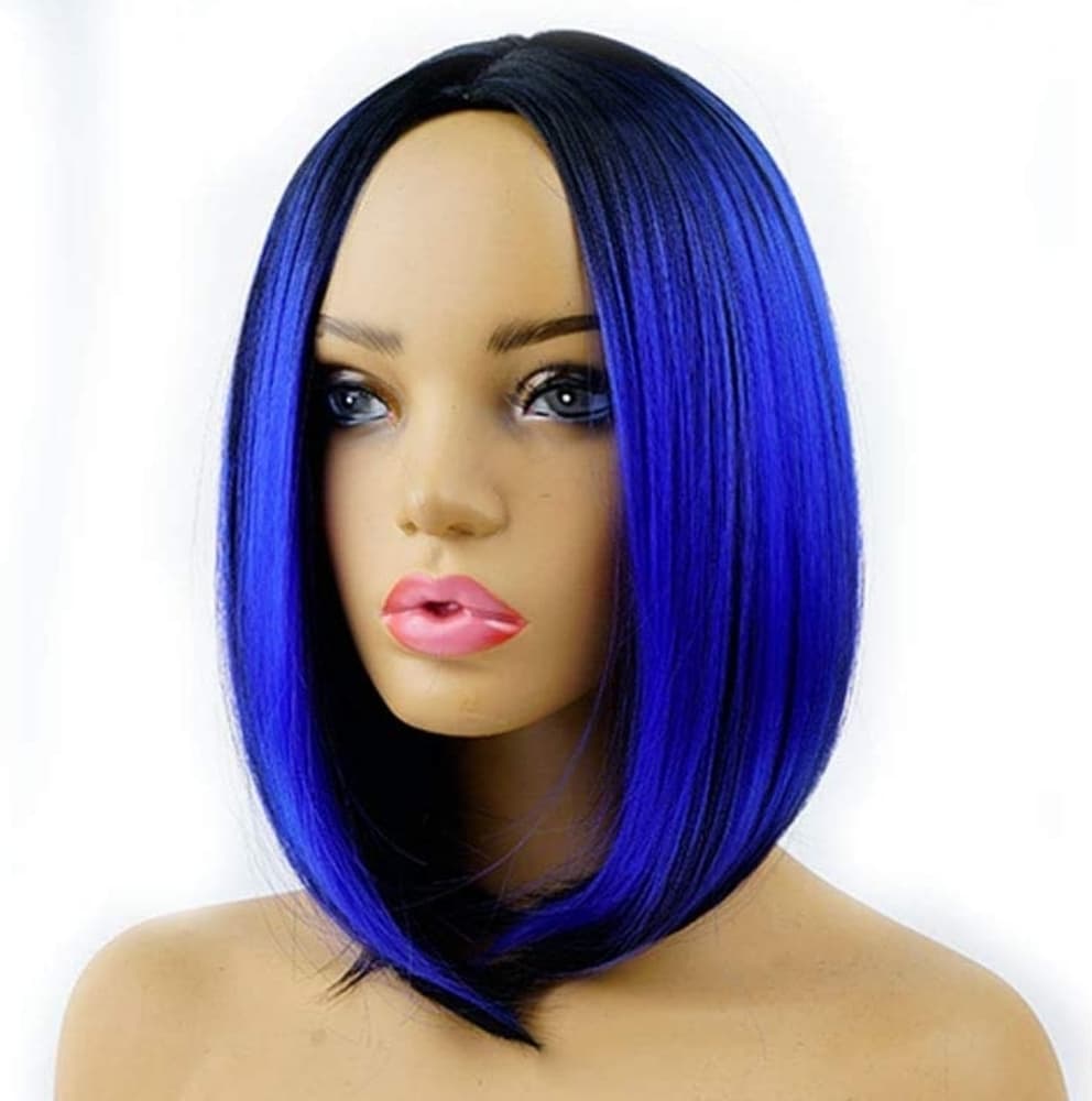 Black Blue Straight Beauty