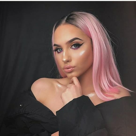 Ombre Pink LaceFront Wig - Thumbnail 2