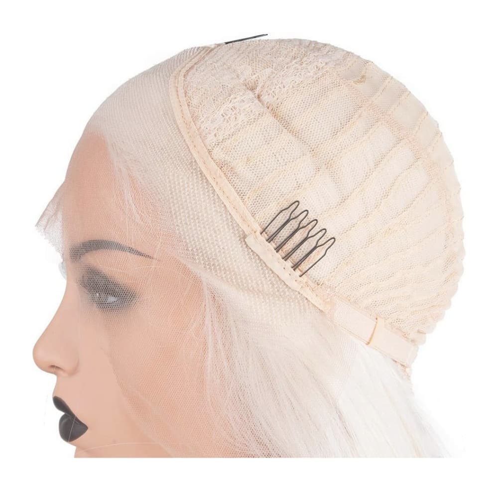 White Blonde Lace Front Wig 24-26 inches - Thumbnail 4