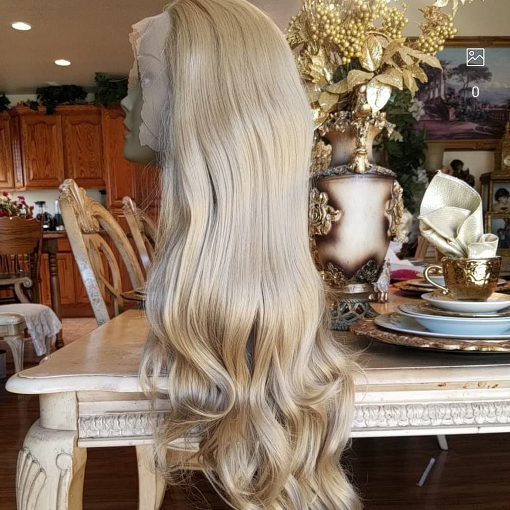 Ash Blonde Beauty Lace Front Wig - Thumbnail 4