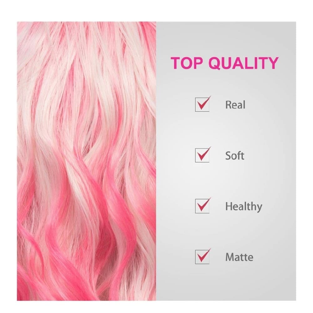 Pink White Beauty Lace Front Wig - Thumbnail 4
