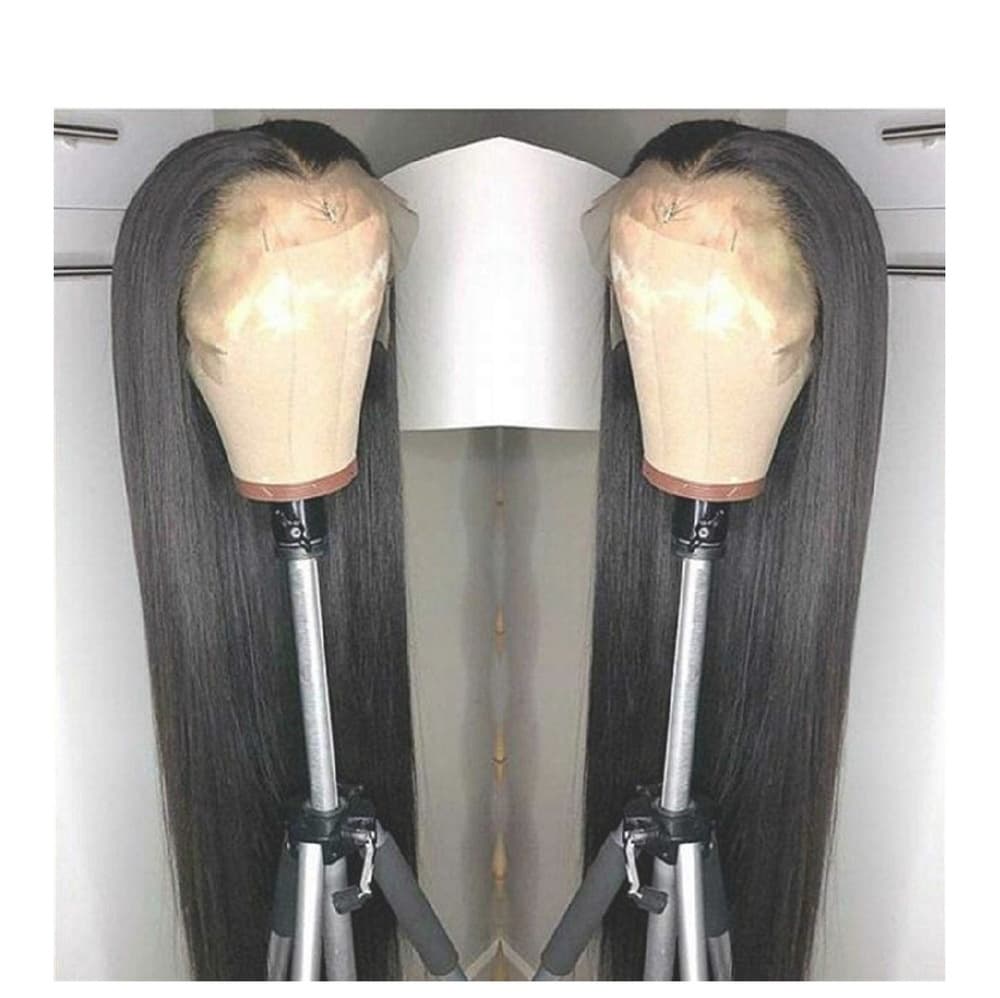 Black Straight Lace Front Wig - Thumbnail 3