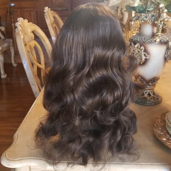 Dark Brown Bodywave Lace Front Wig - Thumbnail 9