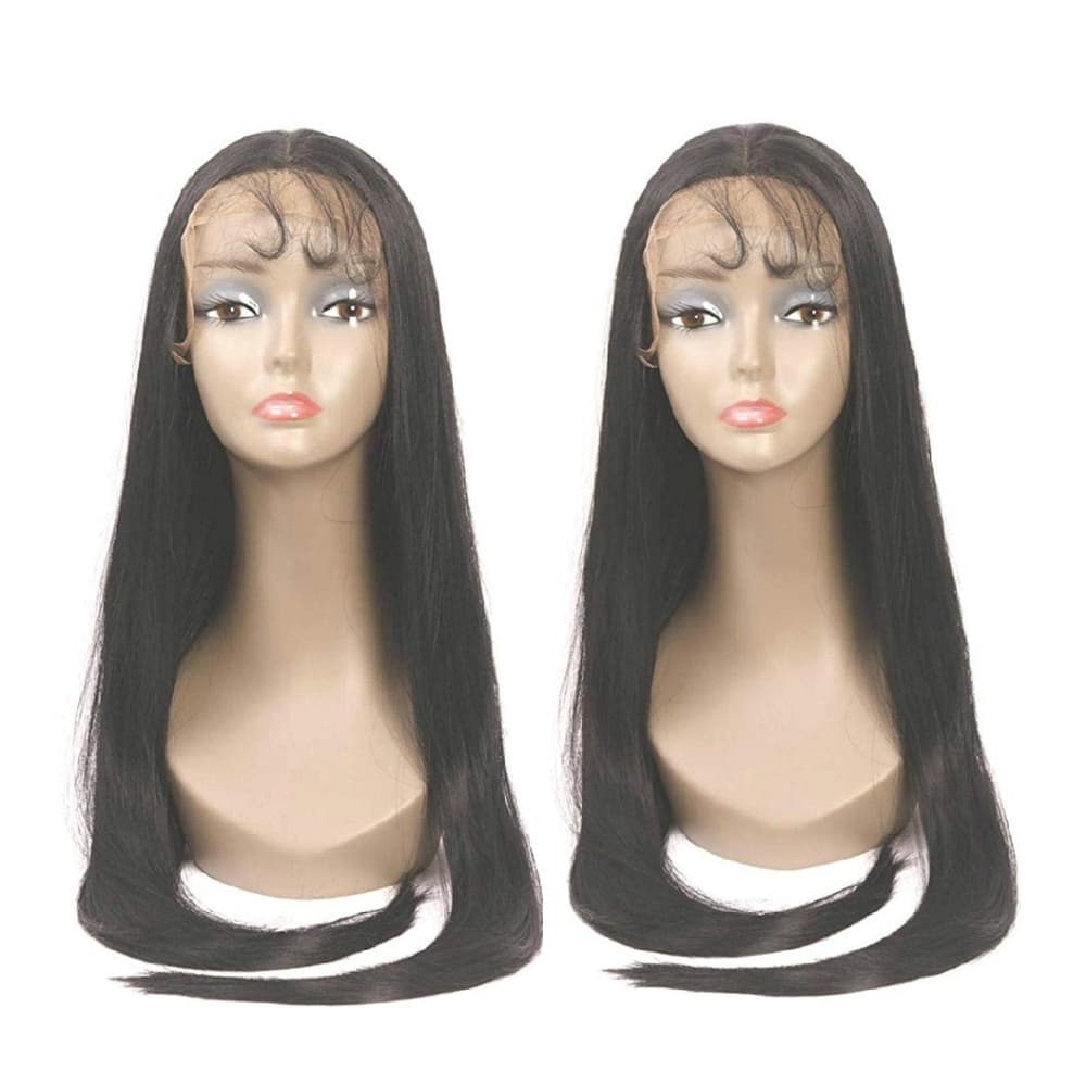 Black Straight Lace Front Wig - Thumbnail 5