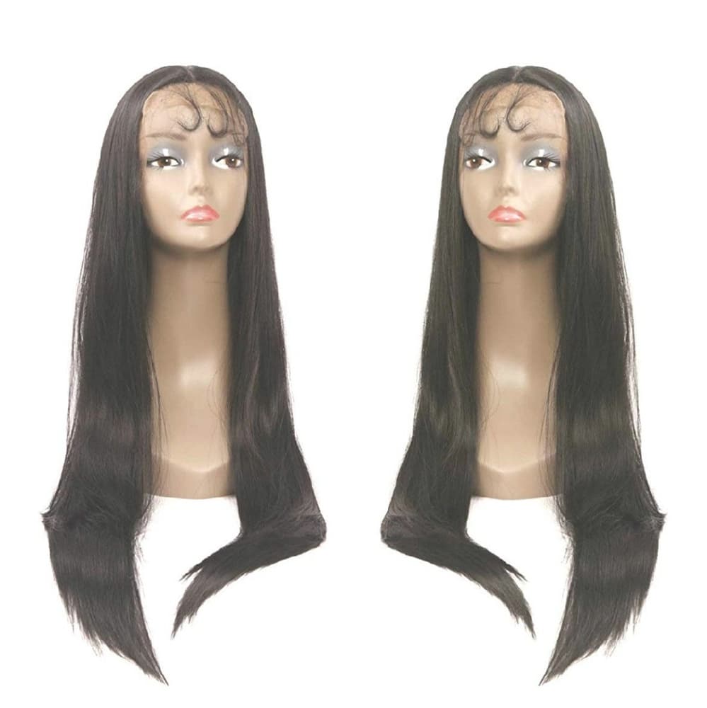 Black Straight Lace Front Wig - Thumbnail 4