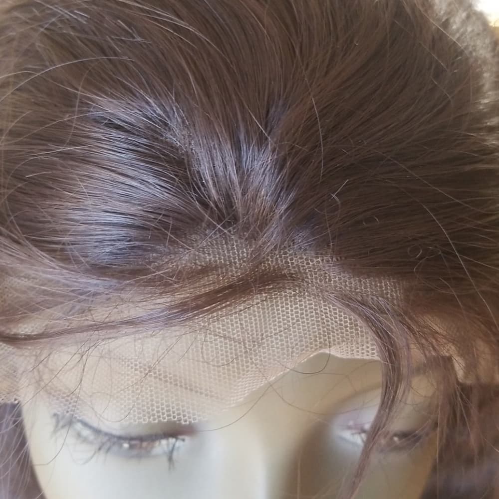 Dark Brown Bodywave Lace Front Wig - Thumbnail 4