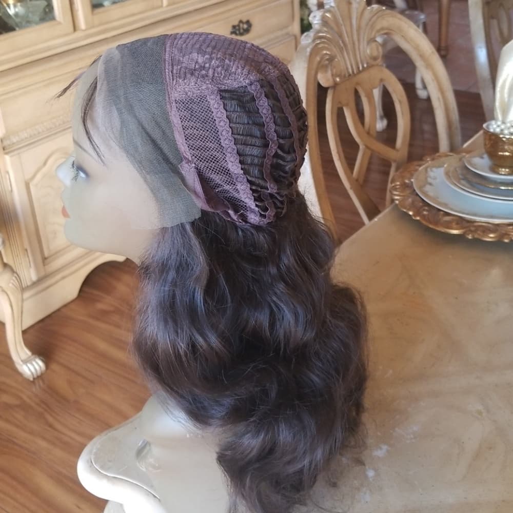 Dark Brown Bodywave Lace Front Wig - Thumbnail 7