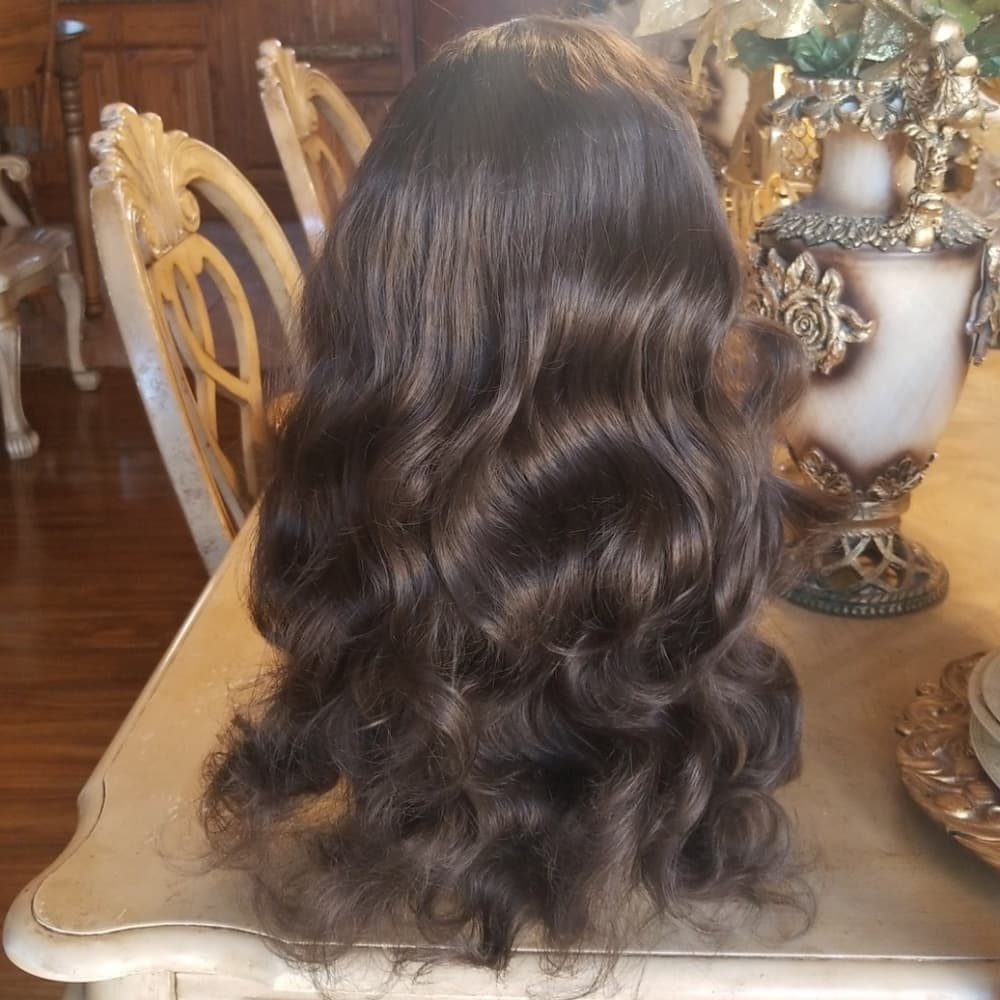 Dark Brown Bodywave Lace Front Wig - Thumbnail 8