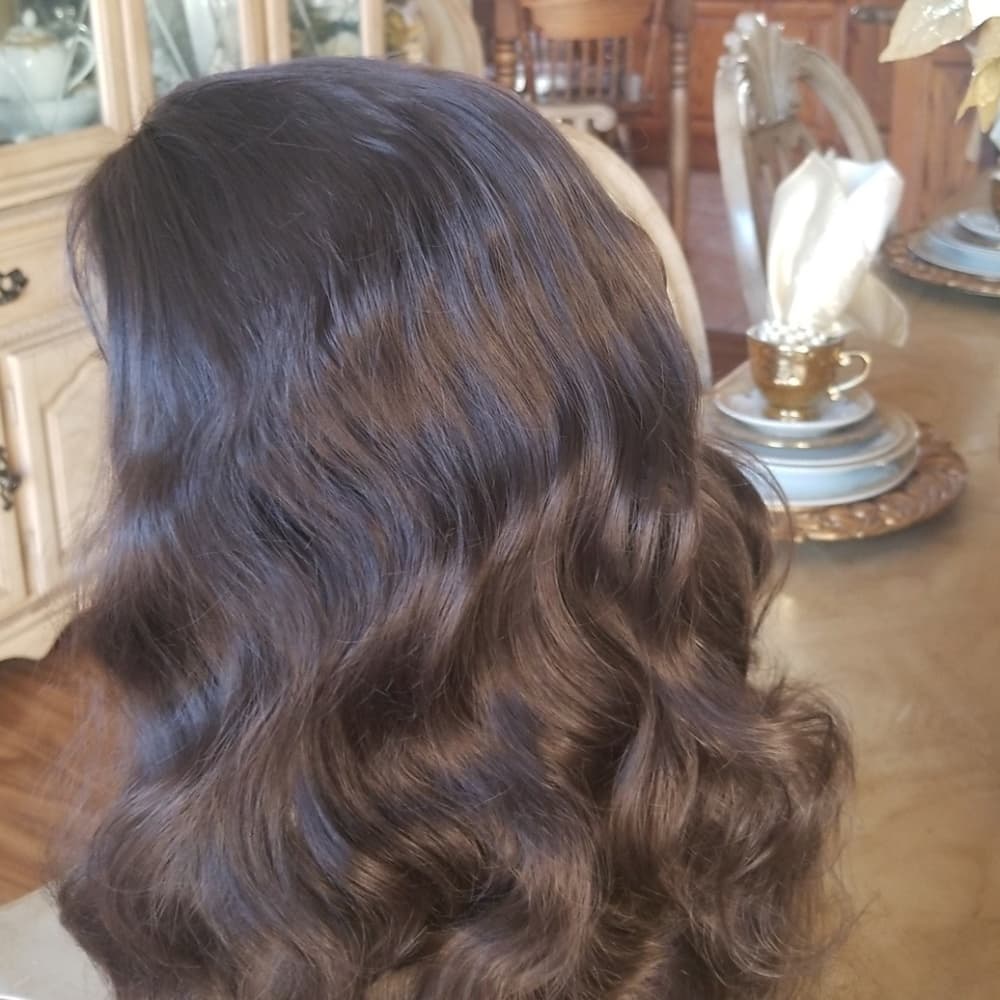 Dark Brown Bodywave Lace Front Wig - Thumbnail 6