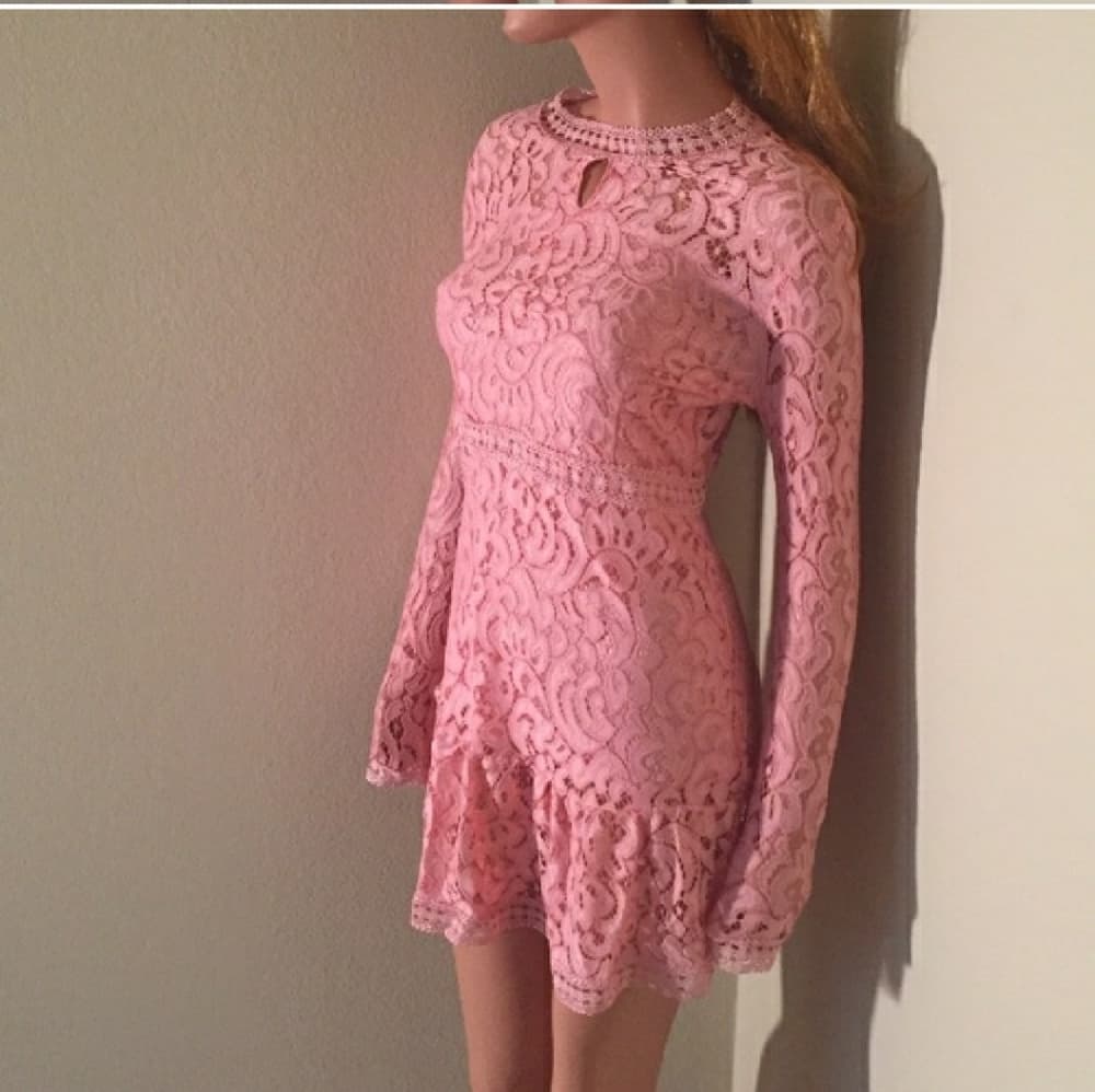 Pink Cocktail Beauty Dress - Thumbnail 3