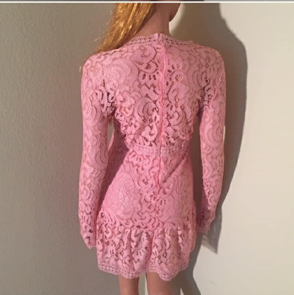 Pink Cocktail Beauty Dress - Thumbnail 4