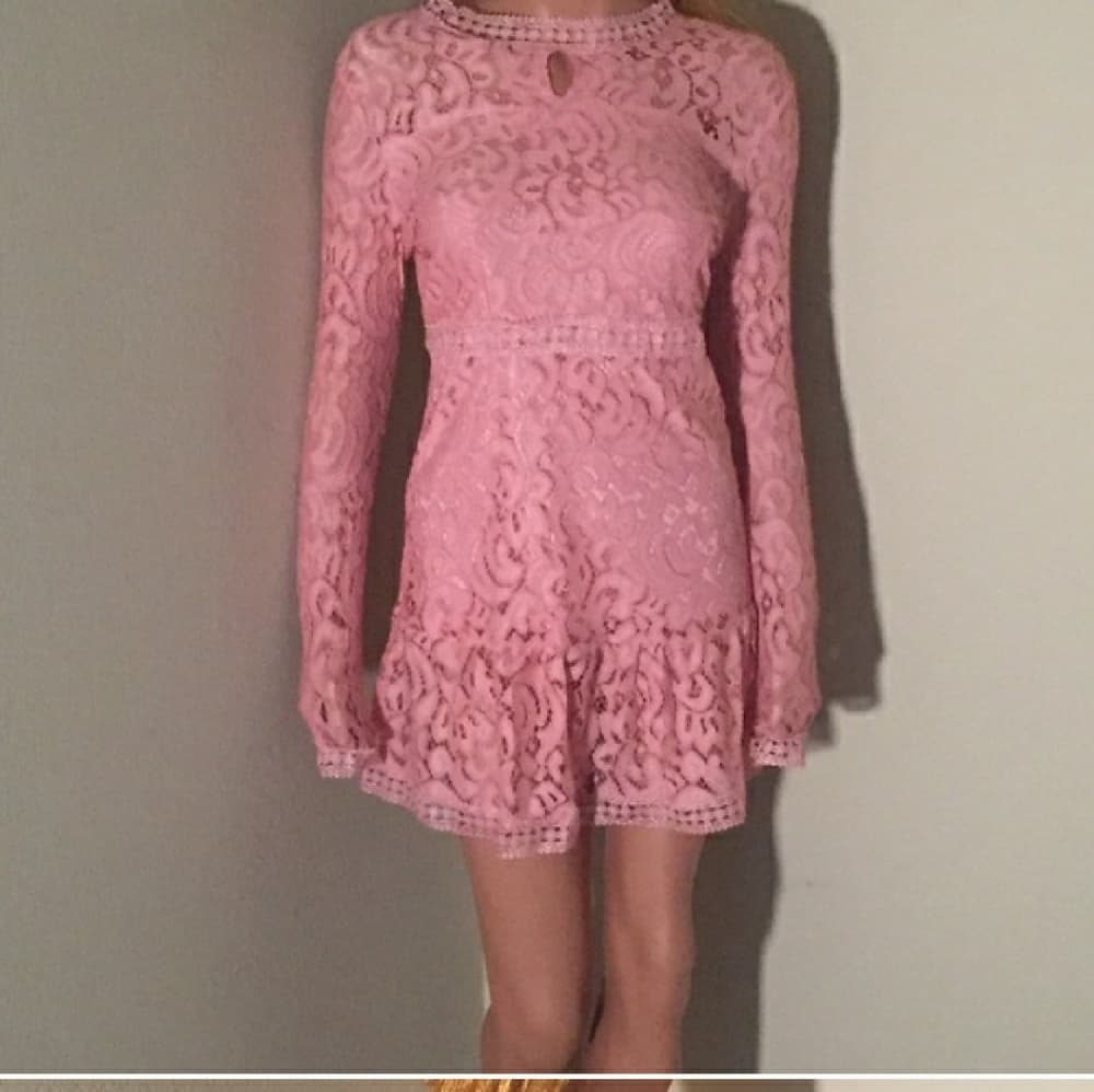 Pink Cocktail Beauty Dress - Thumbnail 2