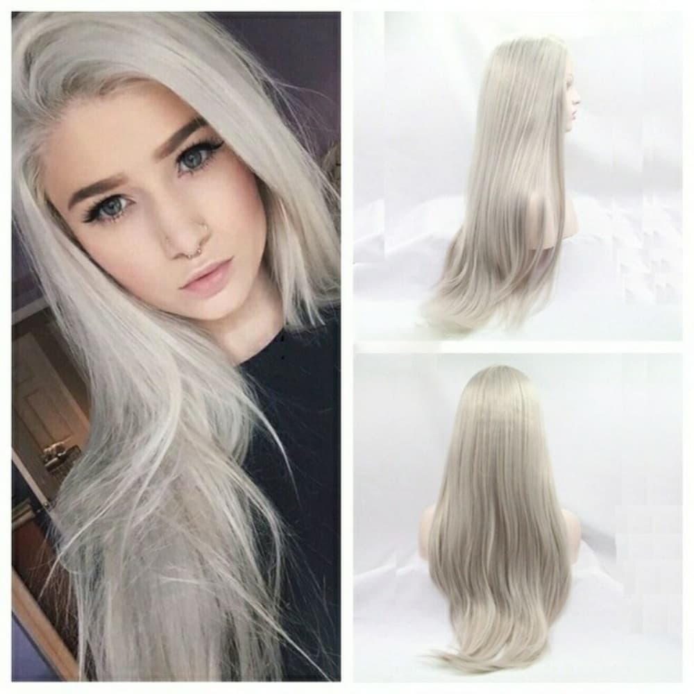 Silver Gray LaceFront Wig 22-26 inches!! - Thumbnail 5