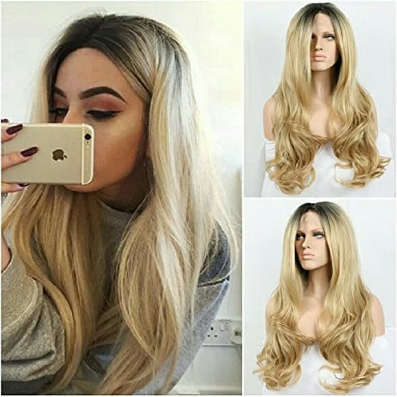 Ombre Blonde Beauty Lace Front Wigs - Thumbnail 2