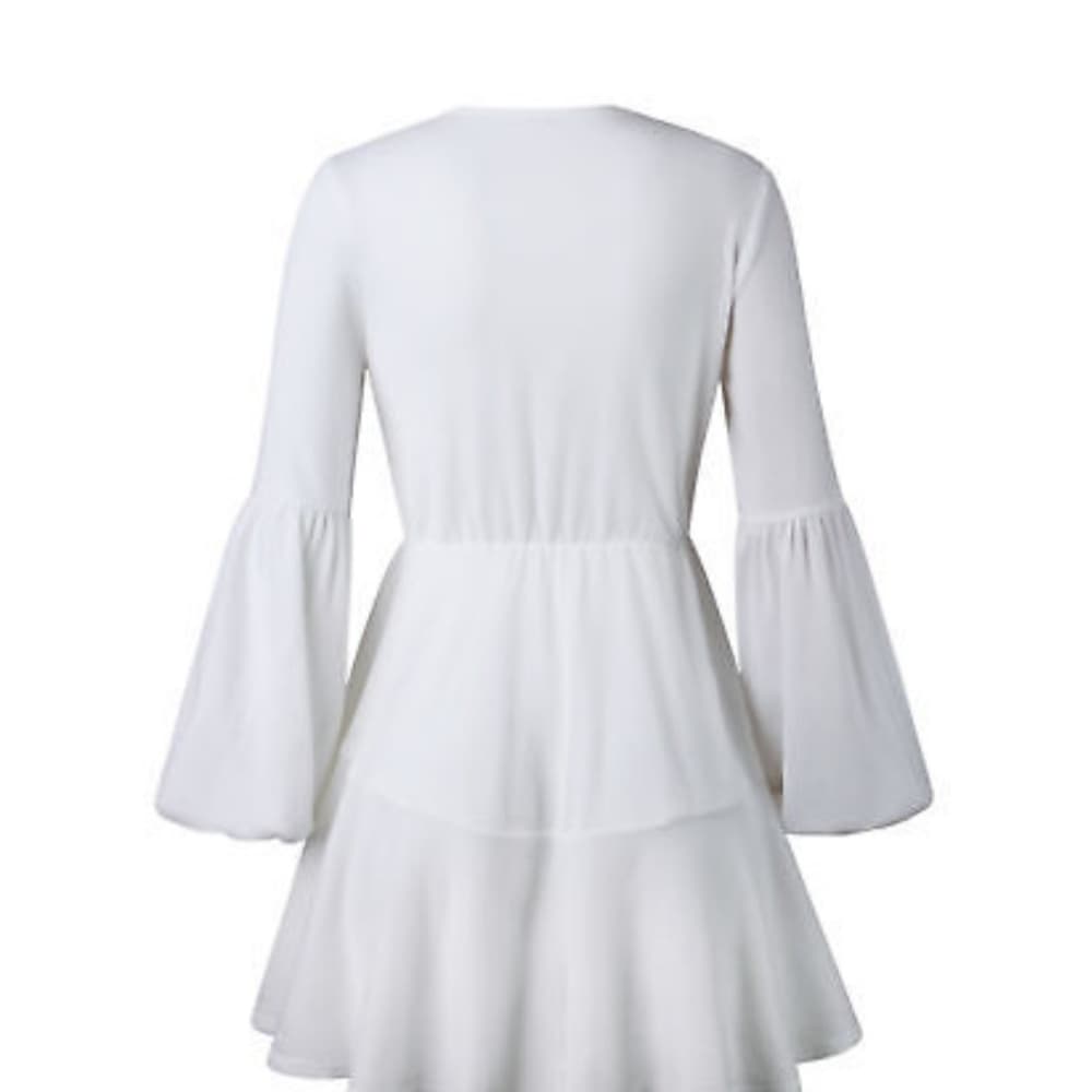 Long Sleeve Sexy Mini Cocktail Dress - Thumbnail 5