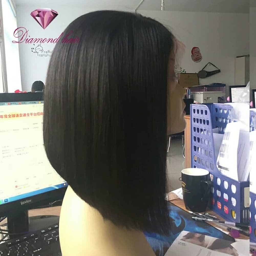 Virgin Bob Human Hair Wig - Thumbnail 2