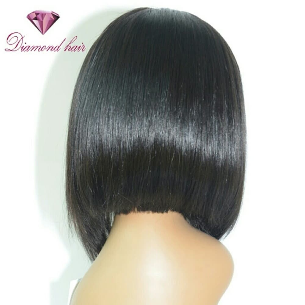 Virgin Bob Human Hair Wig - Thumbnail 3
