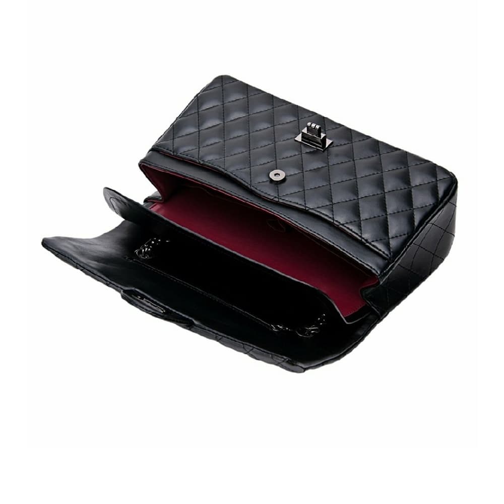 Designer Handbag Lambskin Classic Quilted Grained - Thumbnail 2