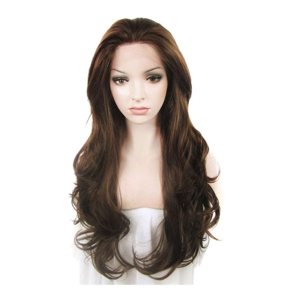 Brown Wavy Beauty Lace Front Wig - Thumbnail 2
