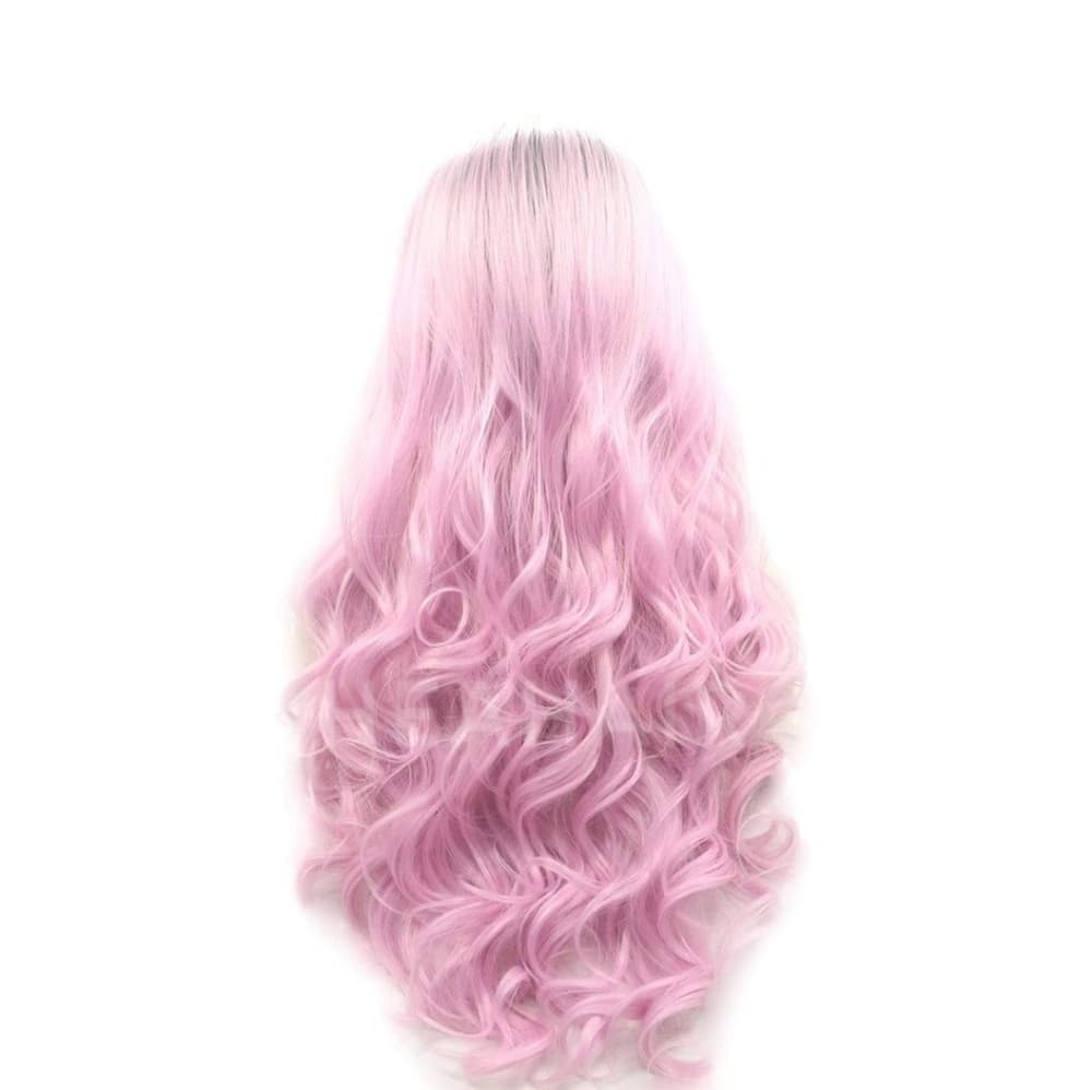 Ombre Pink Beauty Lace Front Wig - Thumbnail 5