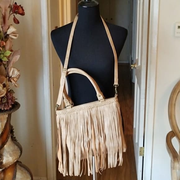 Brown Fringe Beauty Purse - Thumbnail 9