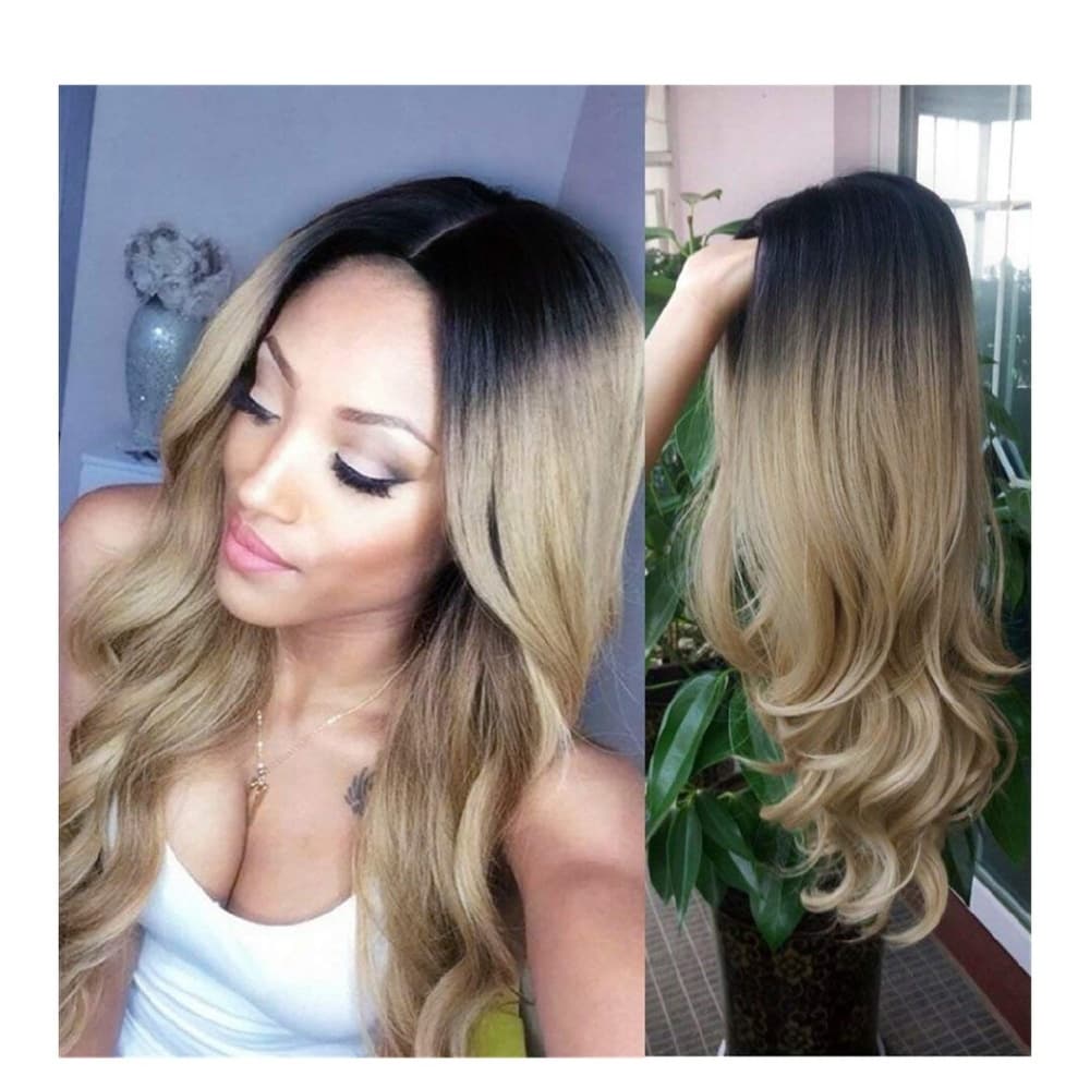 Ombre Blonde Wig #1b/ blonde - Thumbnail 8