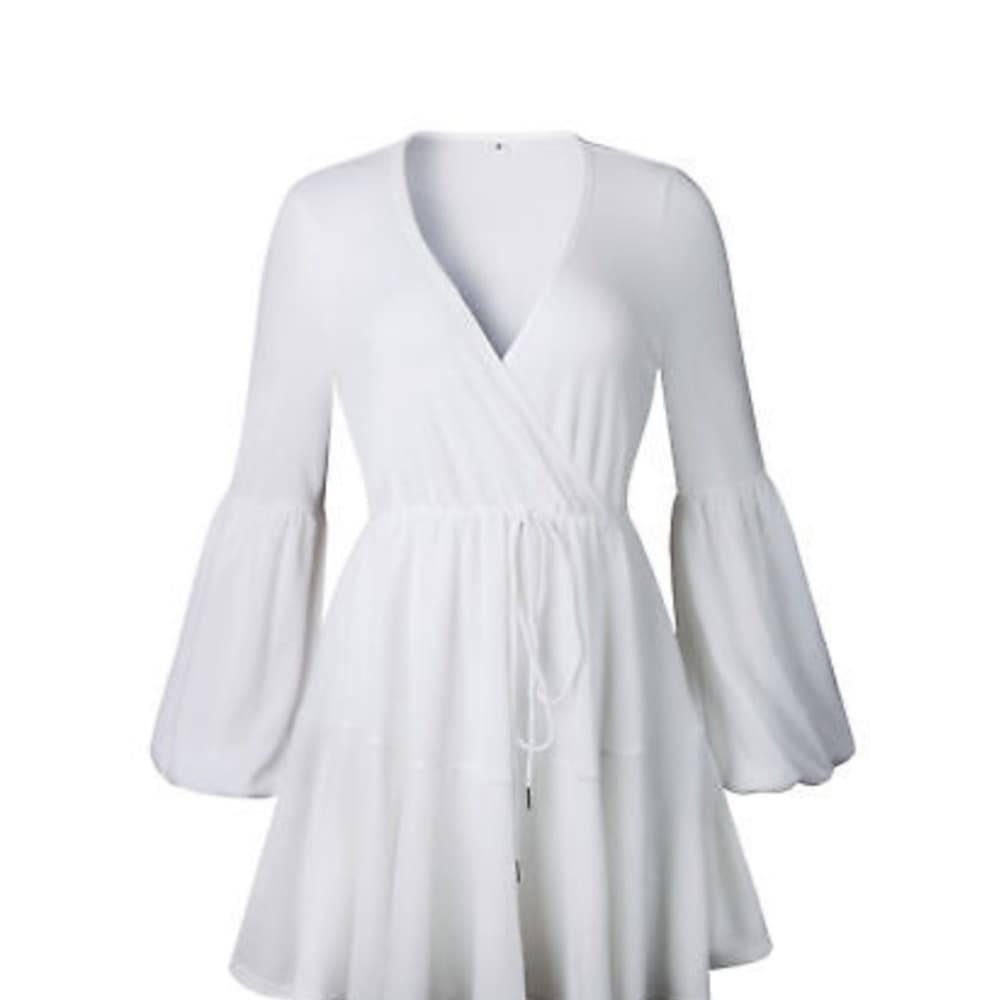 Long Sleeve Sexy Mini Cocktail Dress - Thumbnail 4