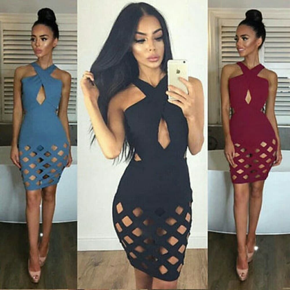 Beautiful Seeveless Cocktail Dress - Thumbnail 4