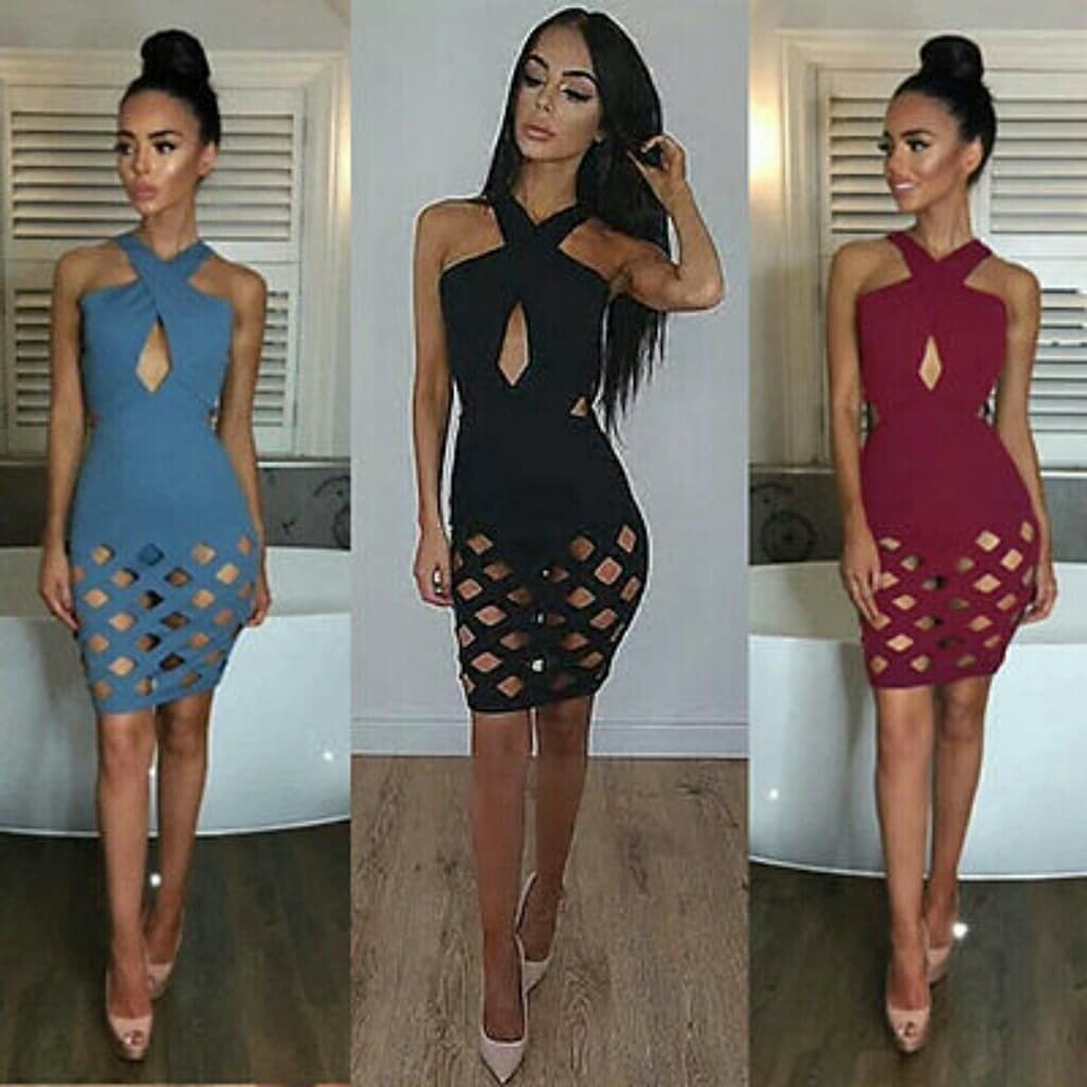 Beautiful Seeveless Cocktail Dress - Thumbnail 3